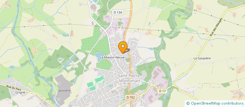 localisation de l'entreprise EURL SUBILEAU SYLVAIN à MONTREVAULT-SUR-EVRE