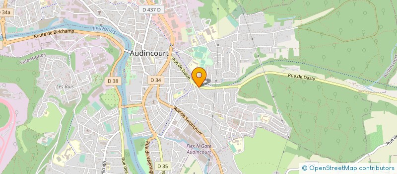 localisation de l'entreprise EURL SUCHET à AUDINCOURT