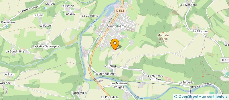 localisation de l'entreprise EURL SUISSE NORMANDE LOISIRS  CLECY