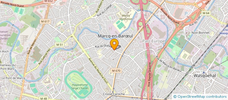 localisation de l'entreprise EURL SUPPORT-RGS à MARCQ EN BAROEUL