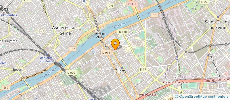 localisation de l'entreprise EURL T.D ELECTRICITE à CLICHY