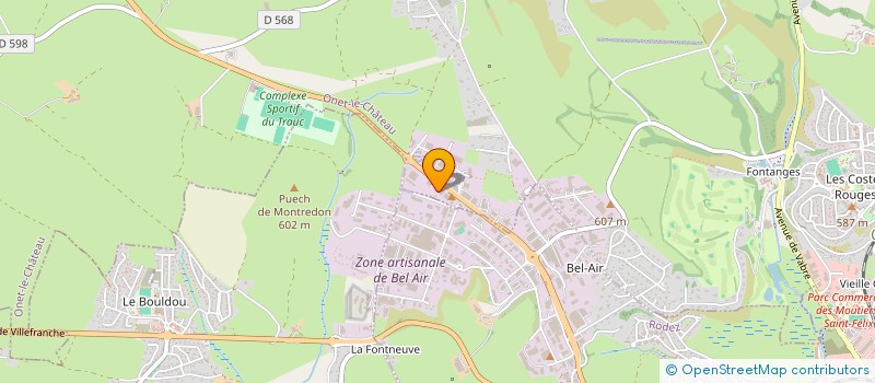 localisation de l'entreprise EURL T.G.B. à ONET LE CHATEAU