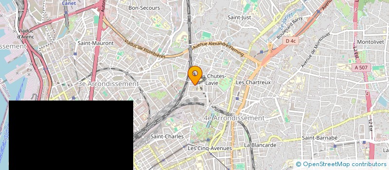 localisation de l'entreprise EURL T.G.P.  MARSEILLE