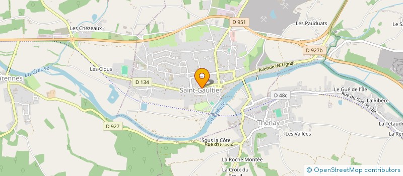 localisation de l'entreprise EURL T'HOME AGENCE à SAINT-GAULTIER