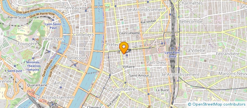 localisation de l'entreprise EURL T.I.H.  LYON 3EME