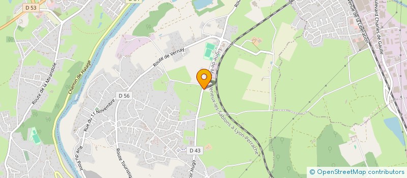 localisation de l'entreprise EURL T.P.J.  COMMELLE-VERNAY