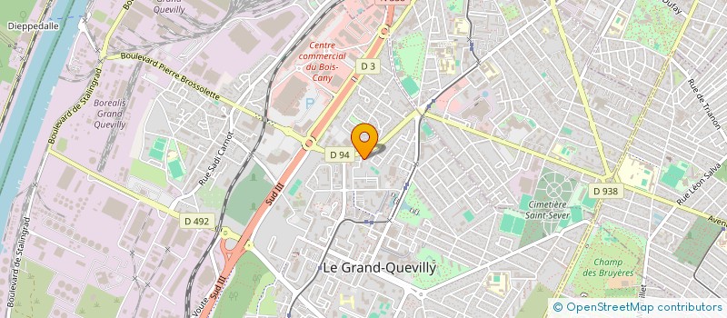 localisation de l'entreprise EURL T@VIS  LE GRAND-QUEVILLY