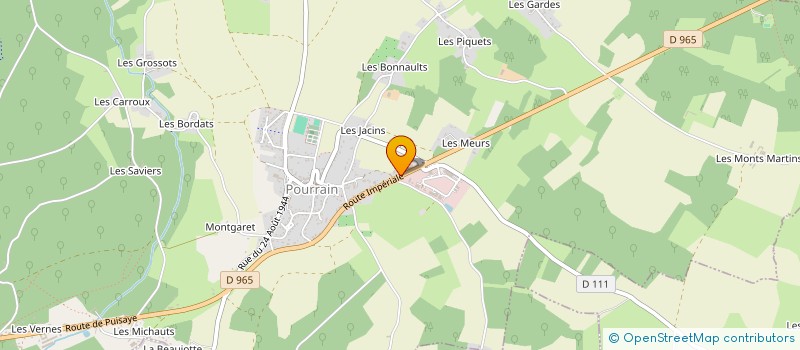 localisation de l'entreprise EURL TANGUY à POURRAIN