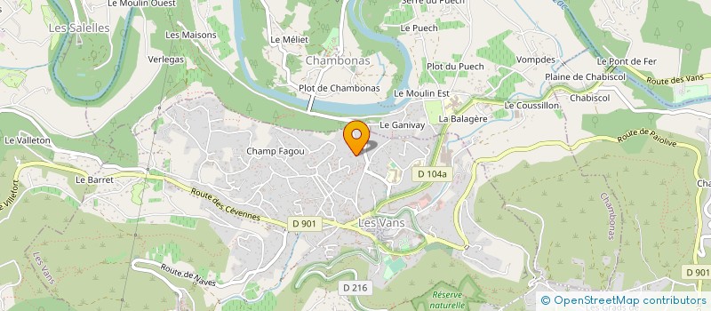 localisation de l'entreprise EURL TAUREN  CHAMBONAS