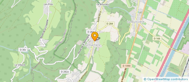 localisation de l'entreprise EURL TAVERNIER  LA FLACHERE