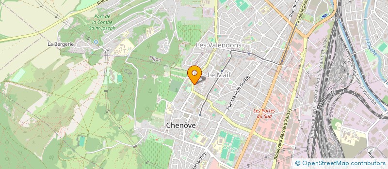 localisation de l'entreprise EURL TAXI DU GRAND DIJON  CHENOVE