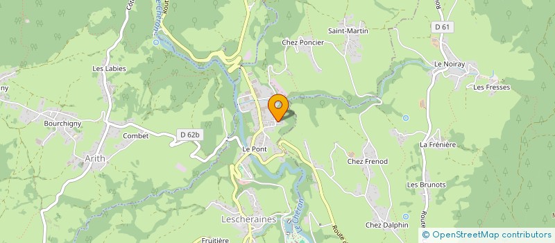 localisation de l'entreprise EURL TAXI LES 5 COLS  LESCHERAINES