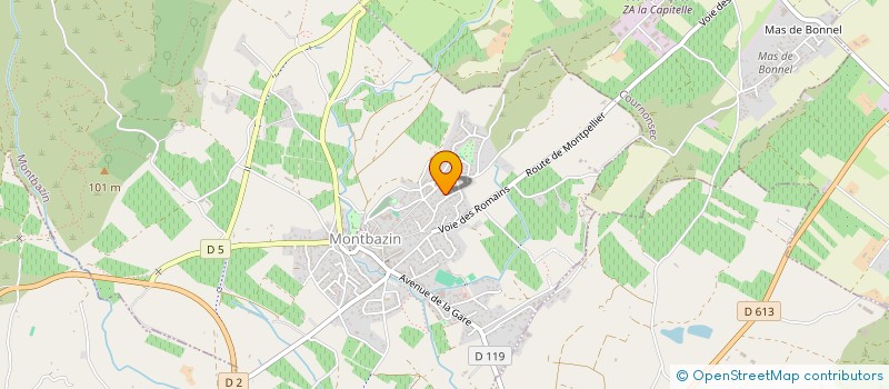 localisation de l'entreprise EURL TAXI SANDRINE  MONTBAZIN