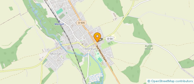 localisation de l'entreprise EURL TAXI SAUVILLERS MONGIVAL à MOREUIL