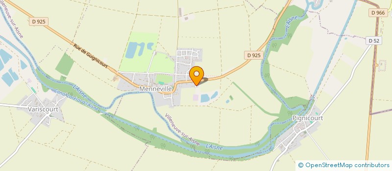 localisation de l'entreprise EURL TAXI SENSAS  VILLENEUVE-SUR-AISNE