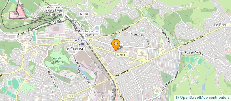 localisation de l'entreprise EURL TAXIS ALAIN PARIZE à LE CREUSOT