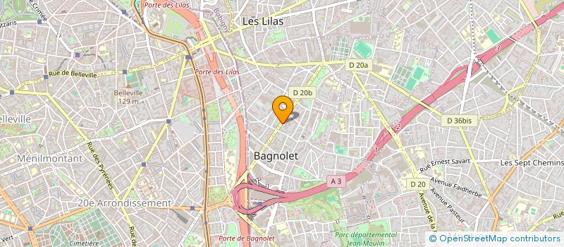 localisation de l'entreprise EURL TAXIS SOLEIL à BAGNOLET