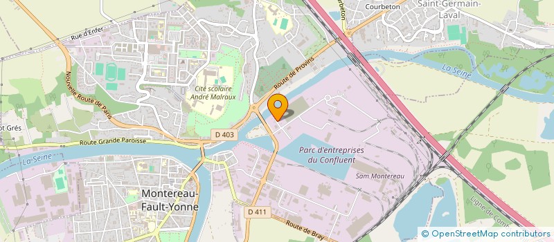 localisation de l'entreprise EURL TEAM CAR PAINT  MONTEREAU-FAULT-YONNE