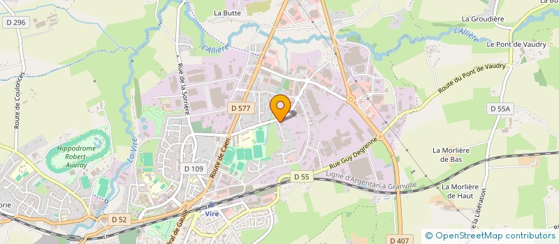 localisation de l'entreprise EURL TECHNIQUE ELEVAGE  VIRE NORMANDIE