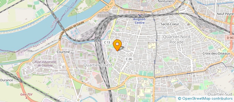 localisation de l'entreprise EURL TECHNIQUE VOCALE MAGGY VILLETTE  AVIGNON