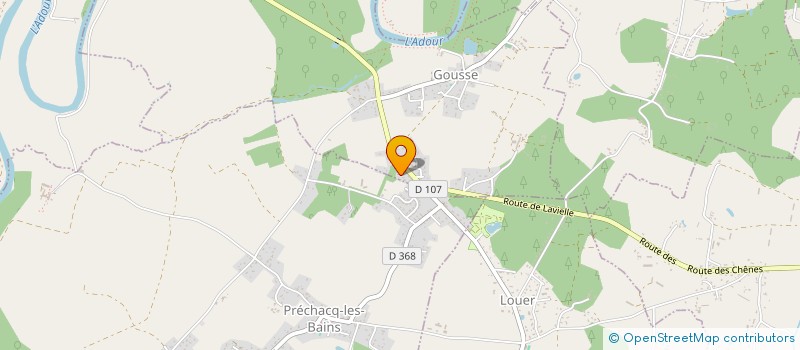 localisation de l'entreprise EURL TECHNO PIEUX LANDES à GOUSSE
