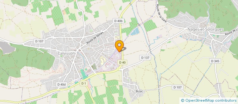localisation de l'entreprise EURL TEILLON-METALU D'OC à CALVISSON