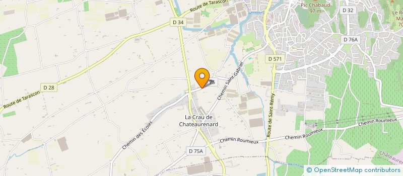 localisation de l'entreprise EURL TEIXEIRA VITOR  CHATEAURENARD