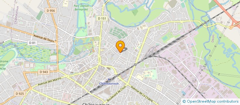 localisation de l'entreprise EURL TELLURA ENVIRONNEMENT à CHATEAUROUX
