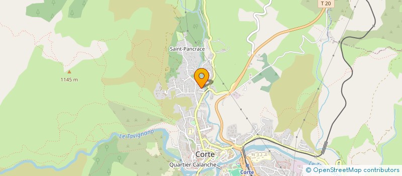 localisation de l'entreprise EURL TEMPI FA à CORTE