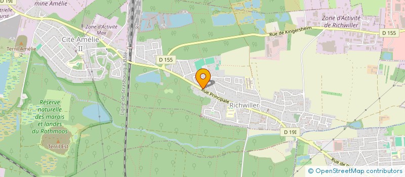 localisation de l'entreprise EURL TEMPO COIFFURE  RICHWILLER