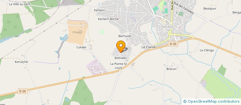 localisation de l'entreprise EURL TENDRON à SURZUR