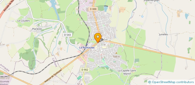 localisation de l'entreprise EURL TENZO à LUC-LA-PRIMAUBE