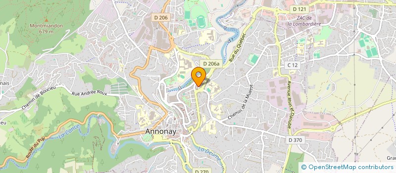 localisation de l'entreprise EURL TEP MICHEL à ANNONAY