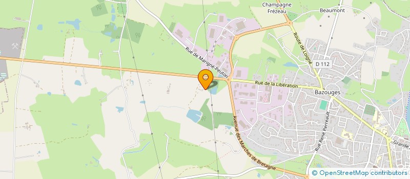 localisation de l'entreprise EURL TERRA VERT  CHATEAU-GONTIER-SUR-MAYENNE