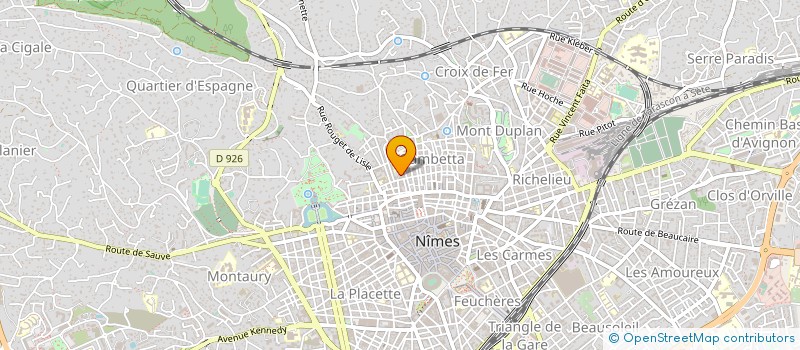 localisation de l'entreprise EURL TERRAINS IMMOB PAVILLONS COMMERCIAL à NIMES