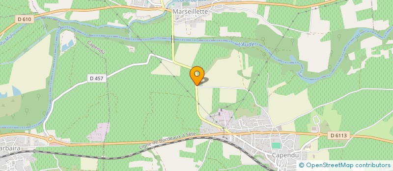 localisation de l'entreprise EURL TERRASSEMENTS MARISCAL DAVID  CAPENDU
