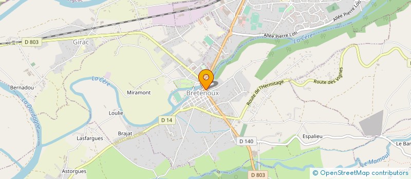 localisation de l'entreprise EURL TERRE SAUVAGE à BRETENOUX