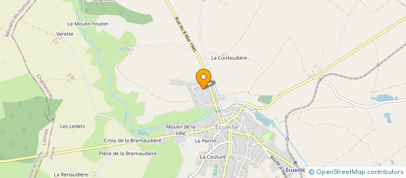 localisation de l'entreprise EURL TESTU PASCAL à ECUEILLE