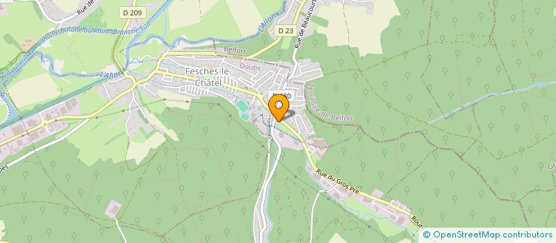 localisation de l'entreprise EURL TETE ART COIFFURE  FESCHES-LE-CHATEL