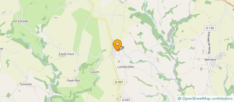 localisation de l'entreprise EURL TEULIER GABIN COUVERTURE  CASTANET