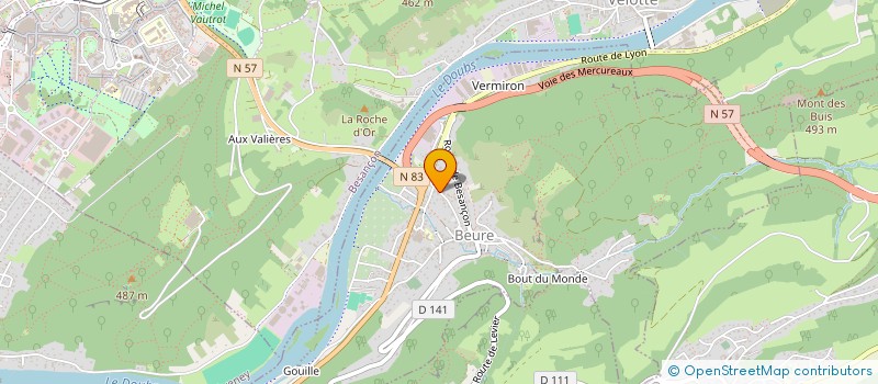localisation de l'entreprise EURL TF à BEURE