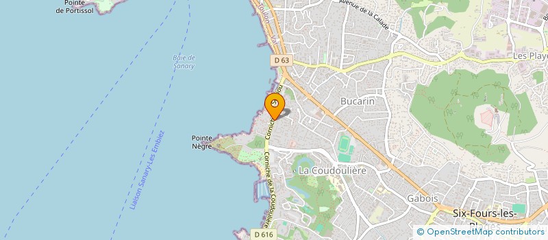 localisation de l'entreprise EURL THE HAIRDRESSER à SIX-FOURS-LES-PLAGES