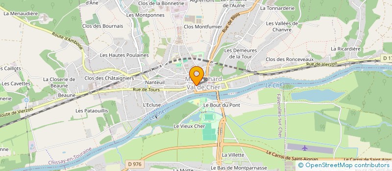 localisation de l'entreprise EURL THECLE DE LA RONCE  MONTRICHARD-VAL-DE-CHER