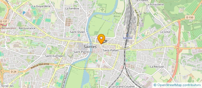 localisation de l'entreprise EURL THEO BOISSIERE  SAINTES