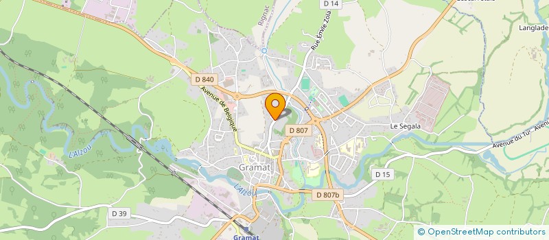 localisation de l'entreprise EURL THEO HUET  GRAMAT