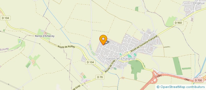 localisation de l'entreprise EURL THEVIOT FREDERIC  VAROIS-ET-CHAIGNOT