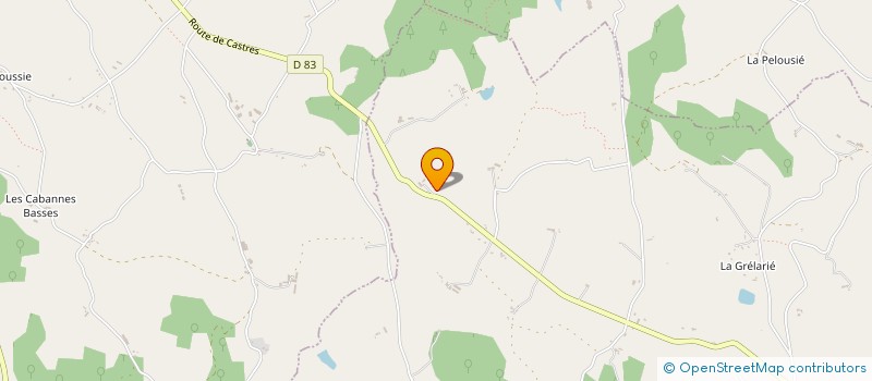 localisation de l'entreprise EURL THIERRY DEBEAUX  BROUSSE