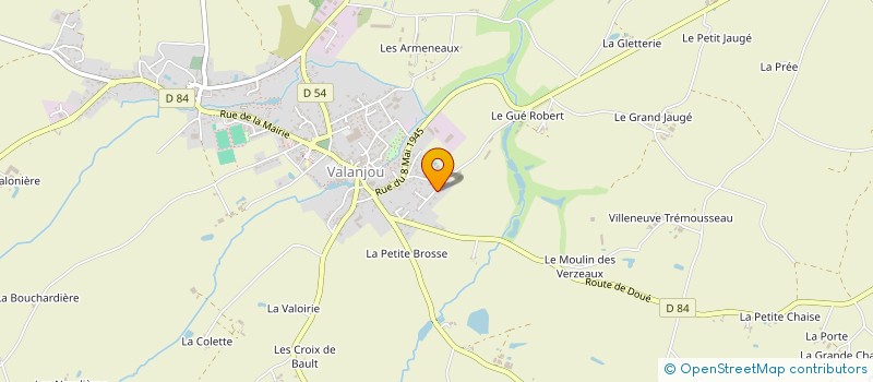 localisation de l'entreprise EURL THIERRY GENDREAU  CHEMILLE-EN-ANJOU