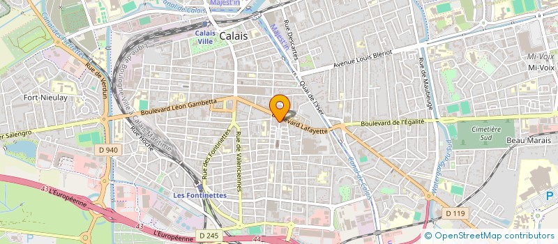 localisation de l'entreprise EURL THIERRY LEBORGNE  CALAIS