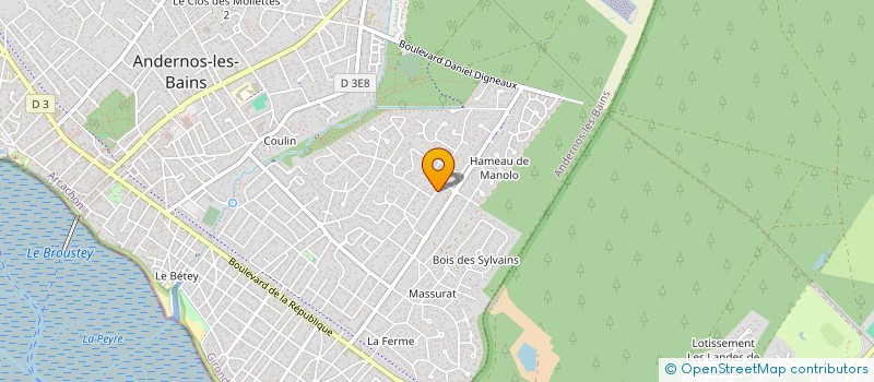 localisation de l'entreprise EURL THIERRY LEMOINE  ANDERNOS-LES-BAINS